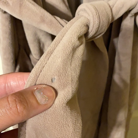 Vintage Christian Dior Monsieur tan plush velvet logo robe, one size - Picture 9 of 11